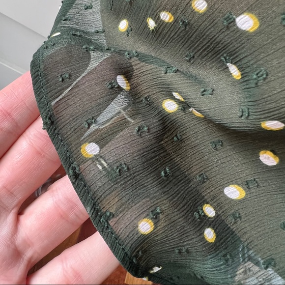 Plumeti shiffon ruffled blouse sz 8 like new - Picture 14 of 17